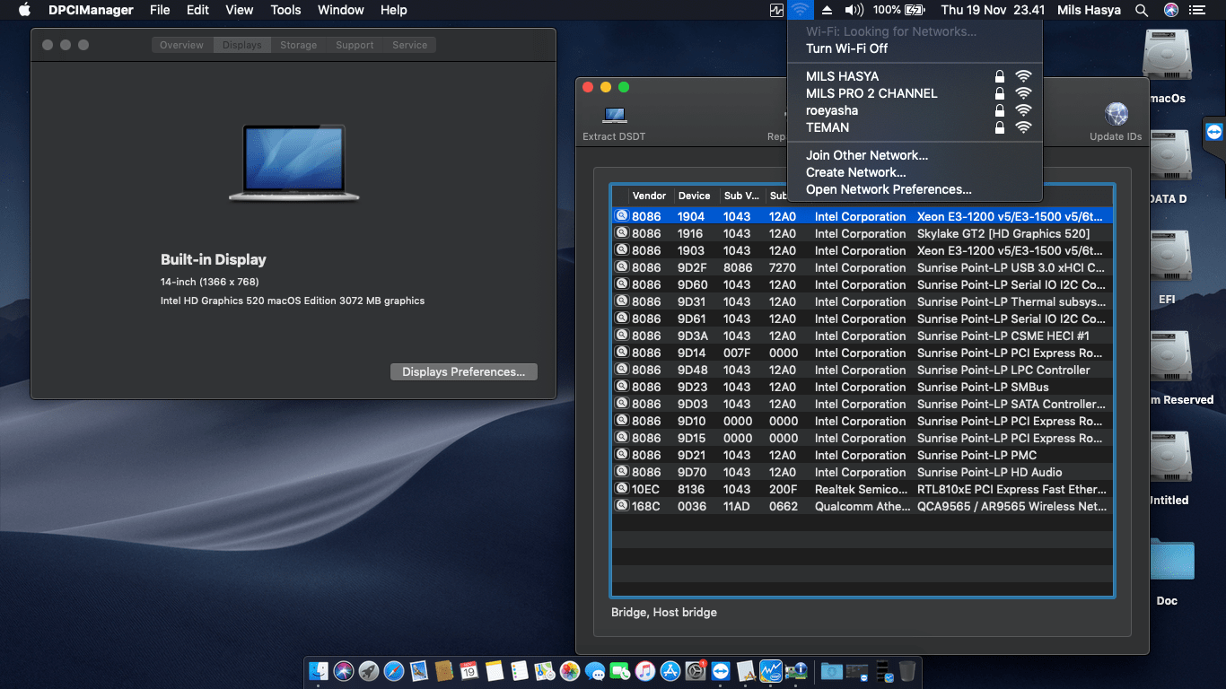 Asus X441UA WX095T [SkyLake   Intel HD 520 + I2C]   OpenCore 2